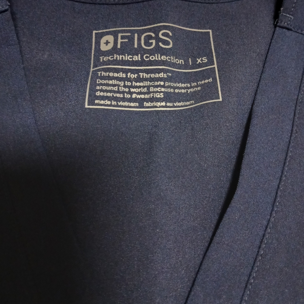 Figs Scrub Set Navy Blue XS - Picture 3 of 9